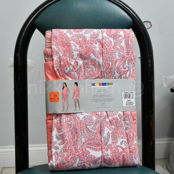 Carole Hochman Ladies' 4-piece Pajama Set in Pink - Picture 3 of 4